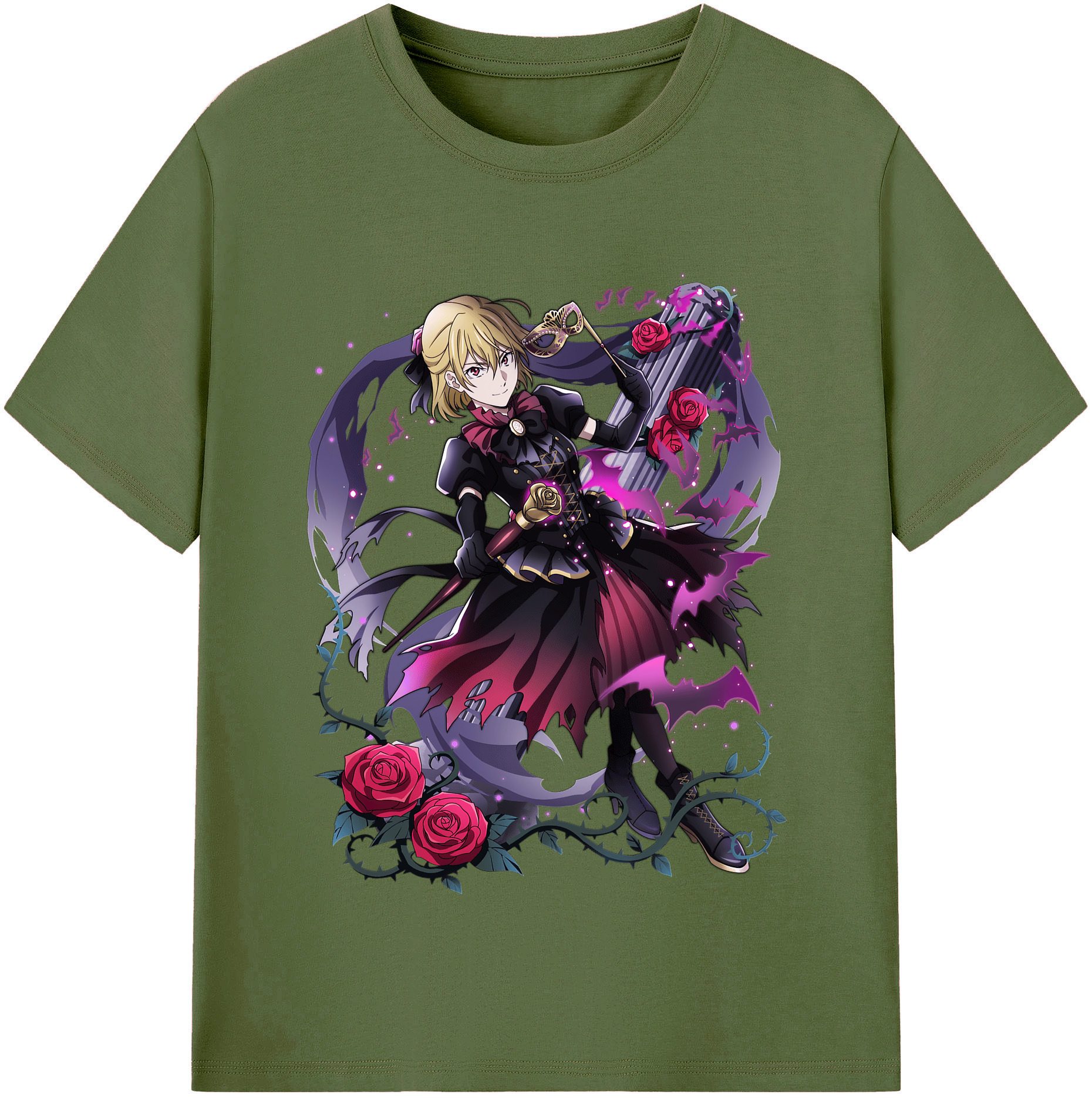 （画像用） 文豪ストレイドッグス Bungo Stray Dogs 綿100％半袖Tシャツ（フロントプリント）